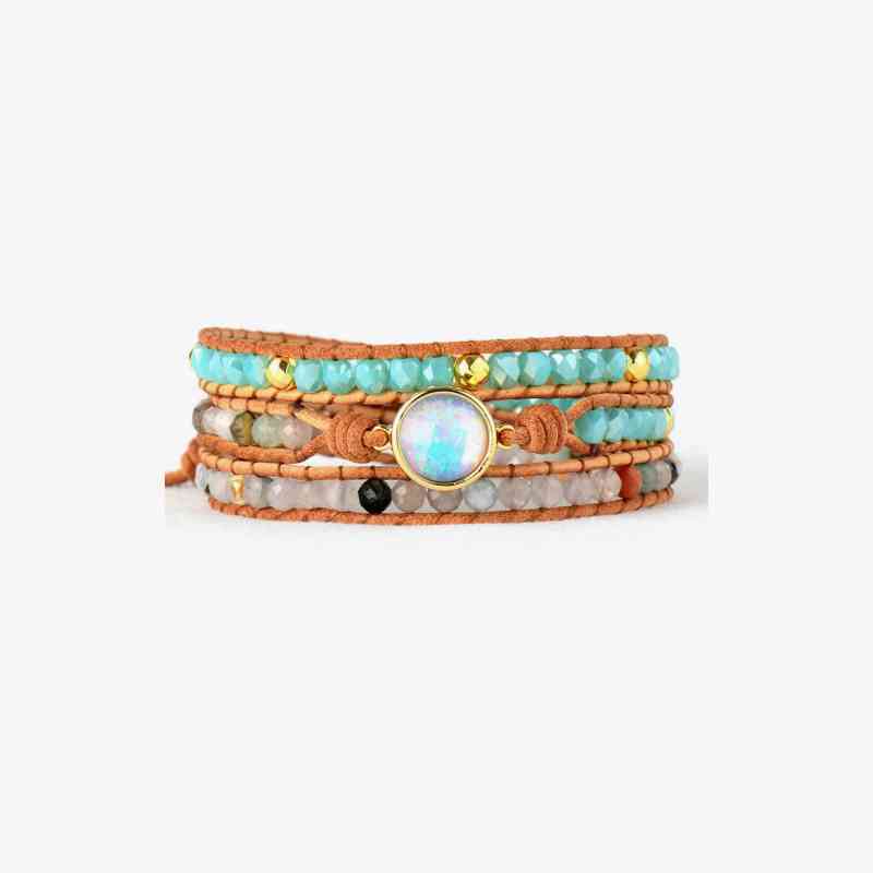 Opal Beaded Layered Bracelet